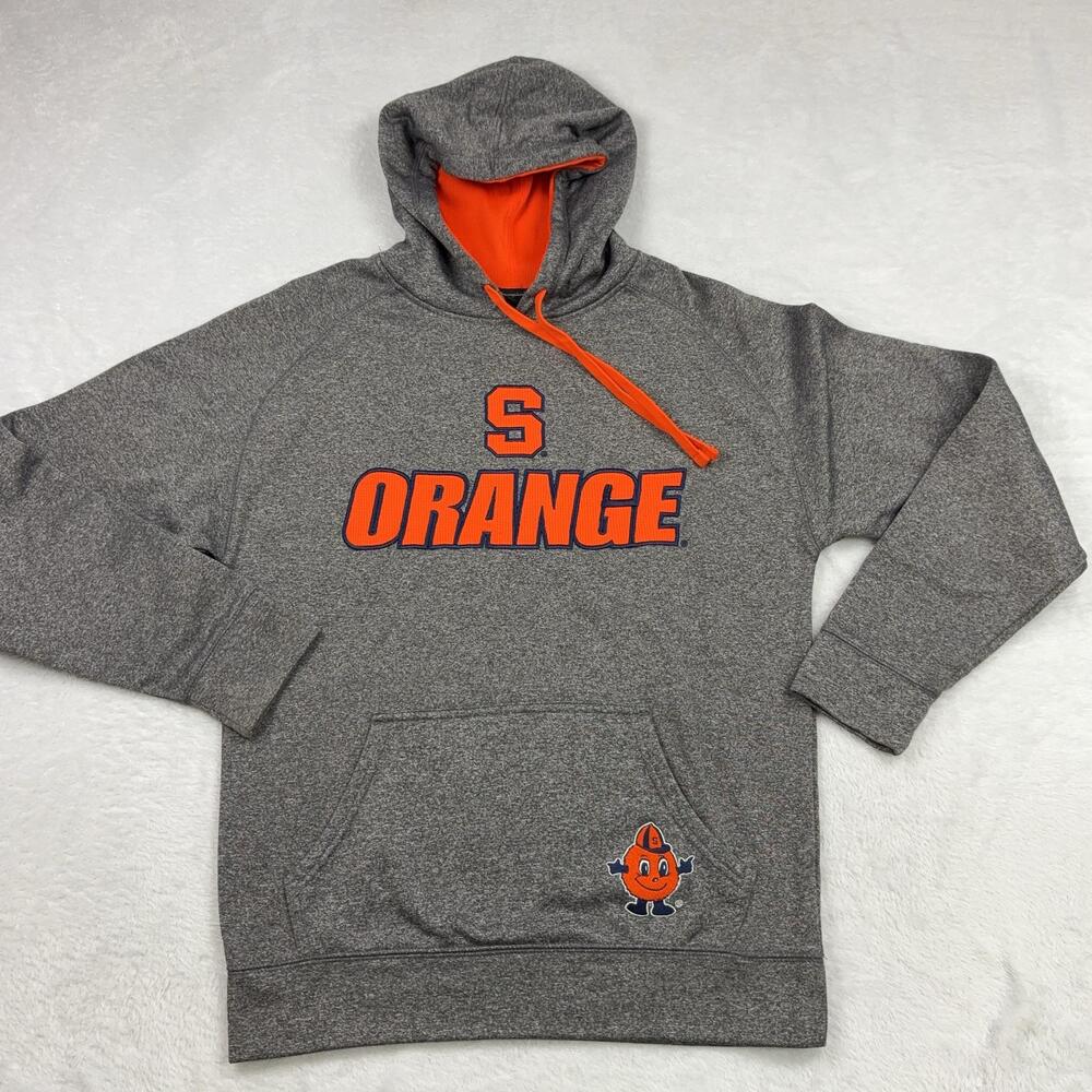 Syracuse Orange Champion Pullover Hooded Sweatshirt Men S Gray Football NCAA